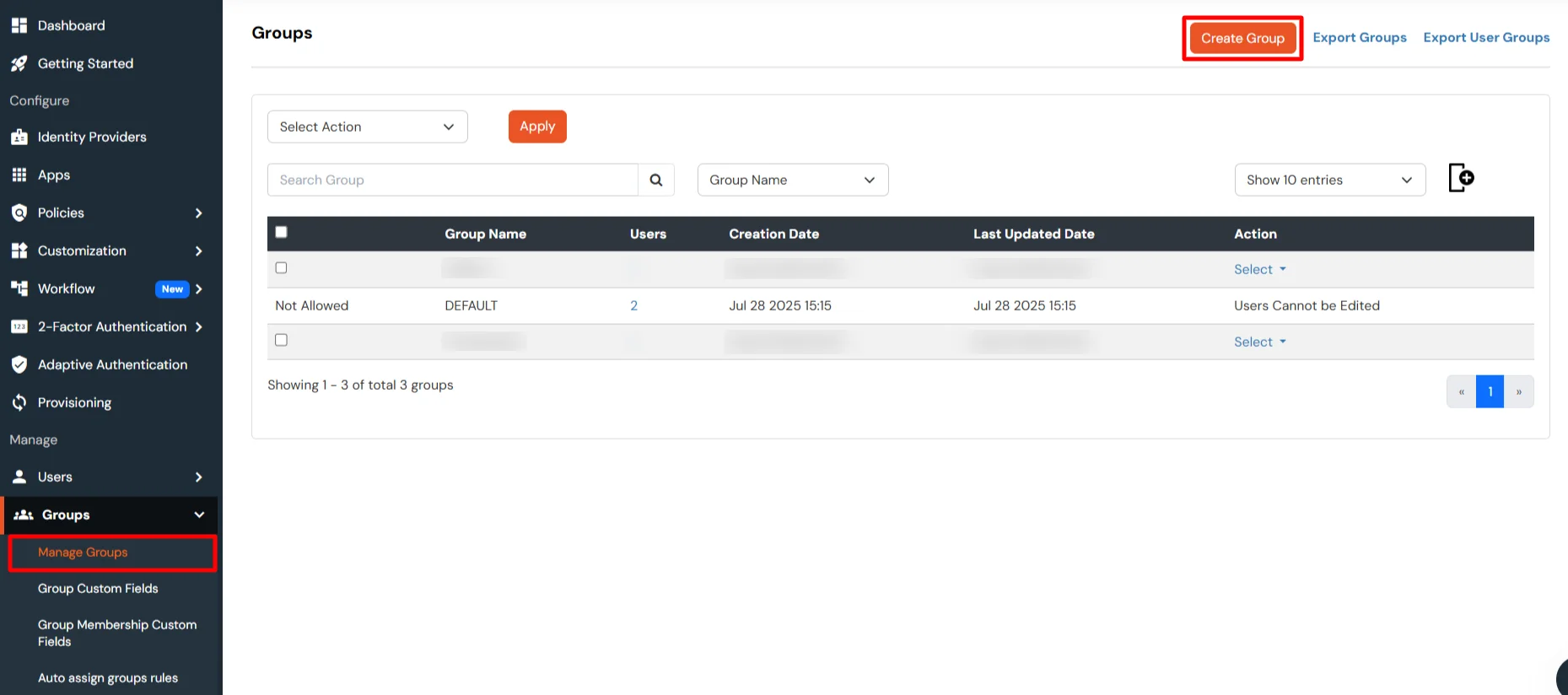 MFA/Two-Factor Authentication(2FA) for Palo Alto Networks  Manage Groups