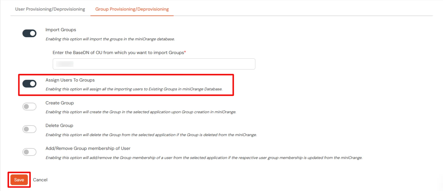 MFA/Two-Factor Authentication(2FA) for Palo Alto Networks : Switch on import Group