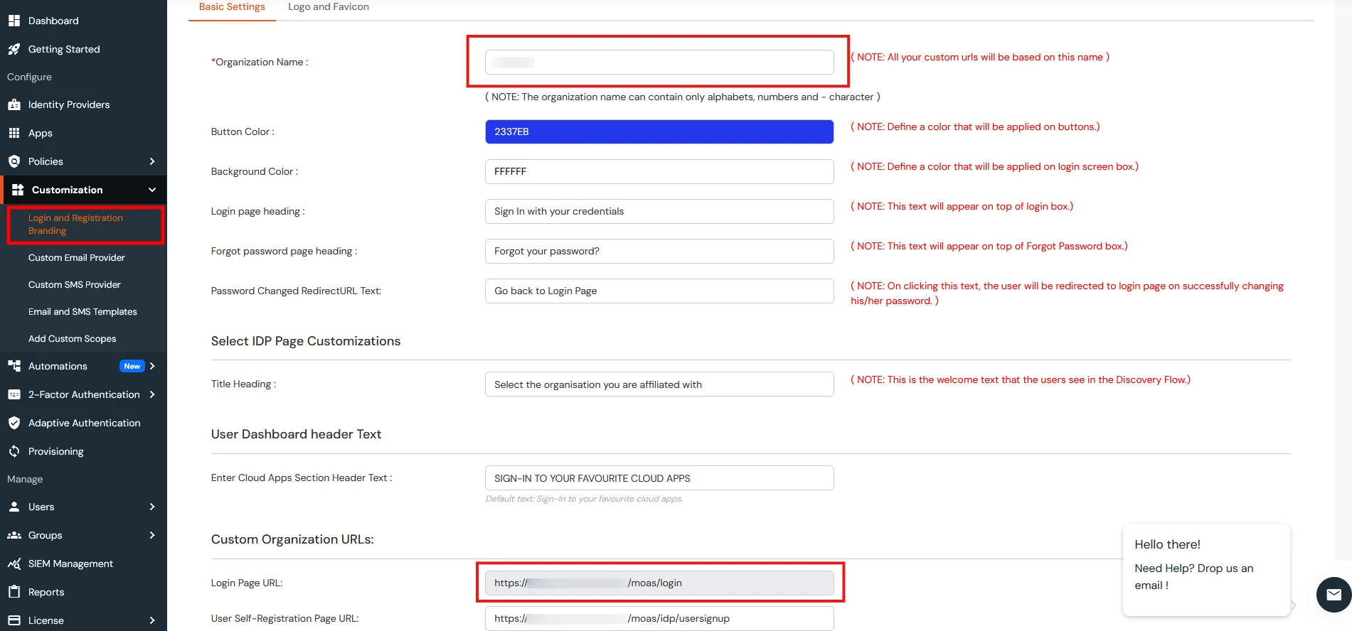 2FA Two-Factor authentication for BigCommerce : setting up branding