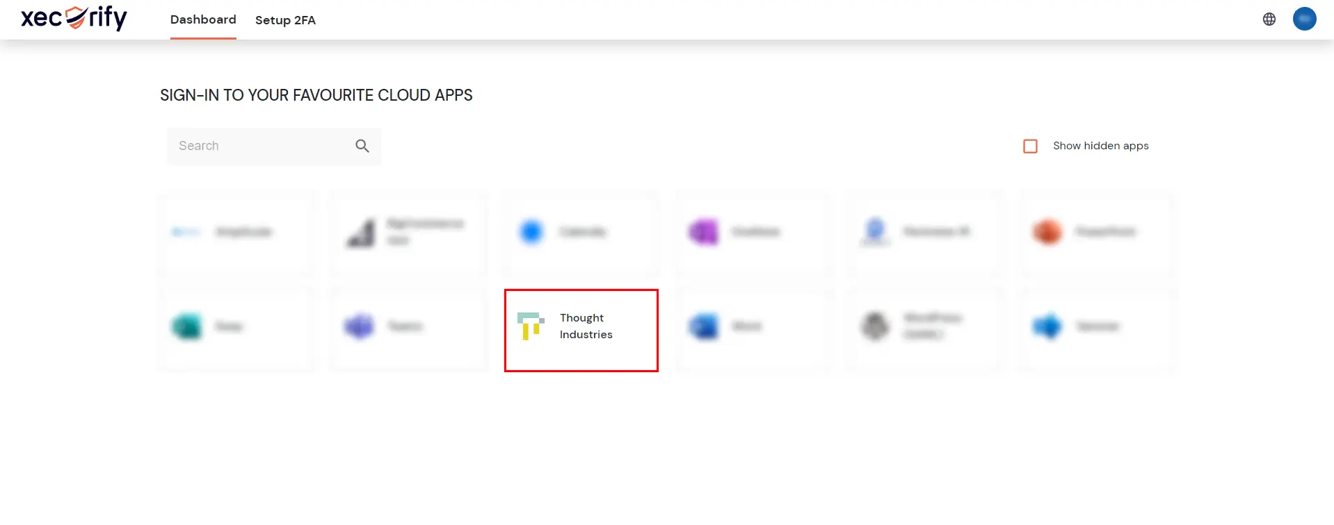 Thought Industries Single Sign-On (SSO) manage apps