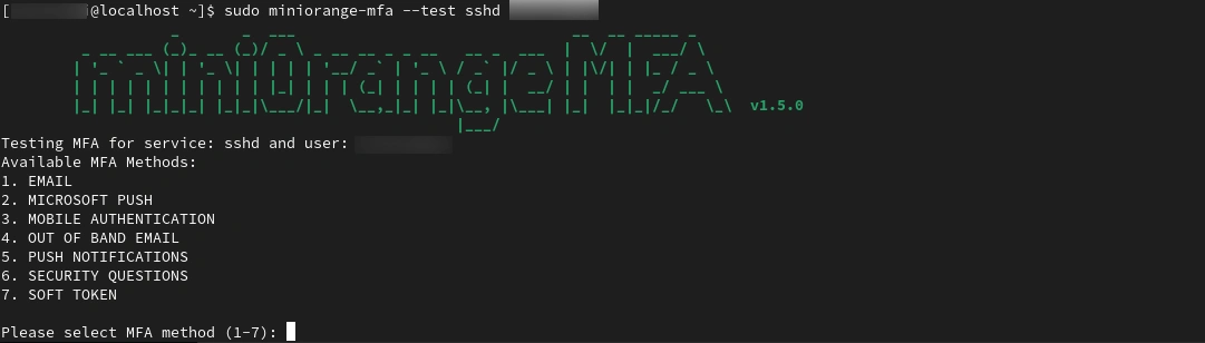 Testing MFA configuration