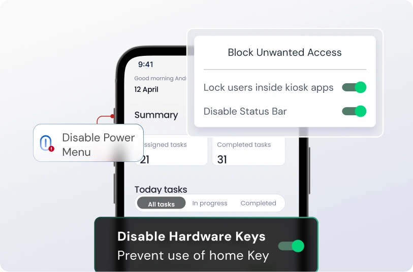 android tablet kiosk mode