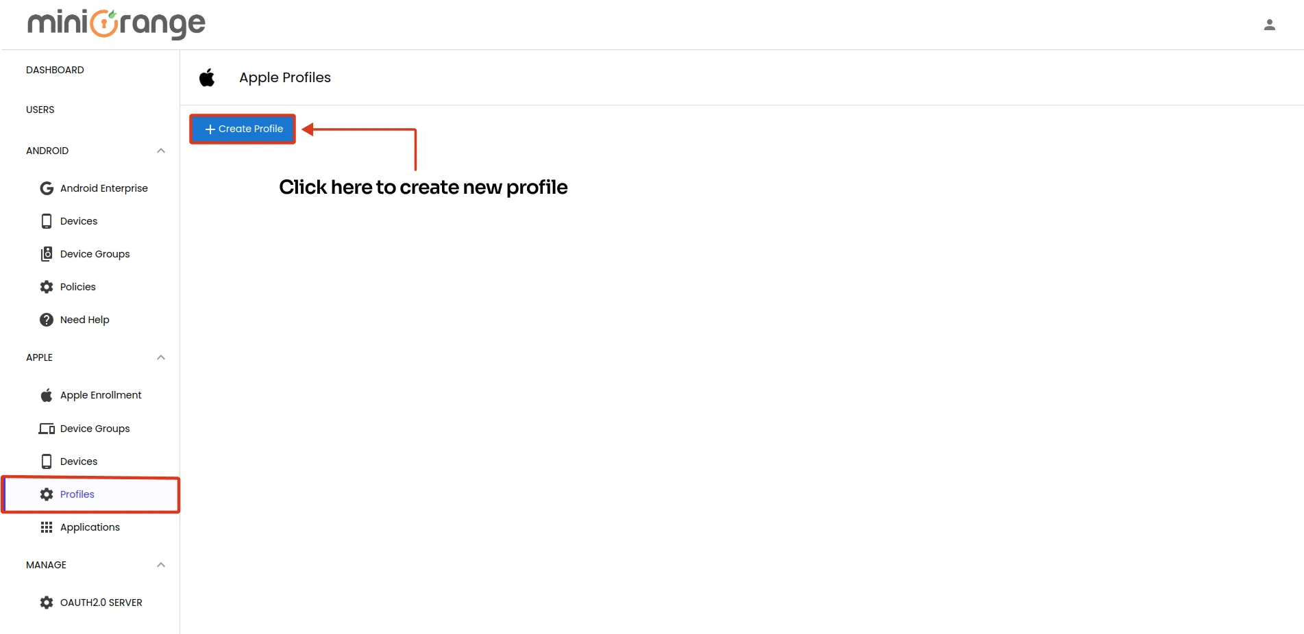 Create New Policy for iOS Device