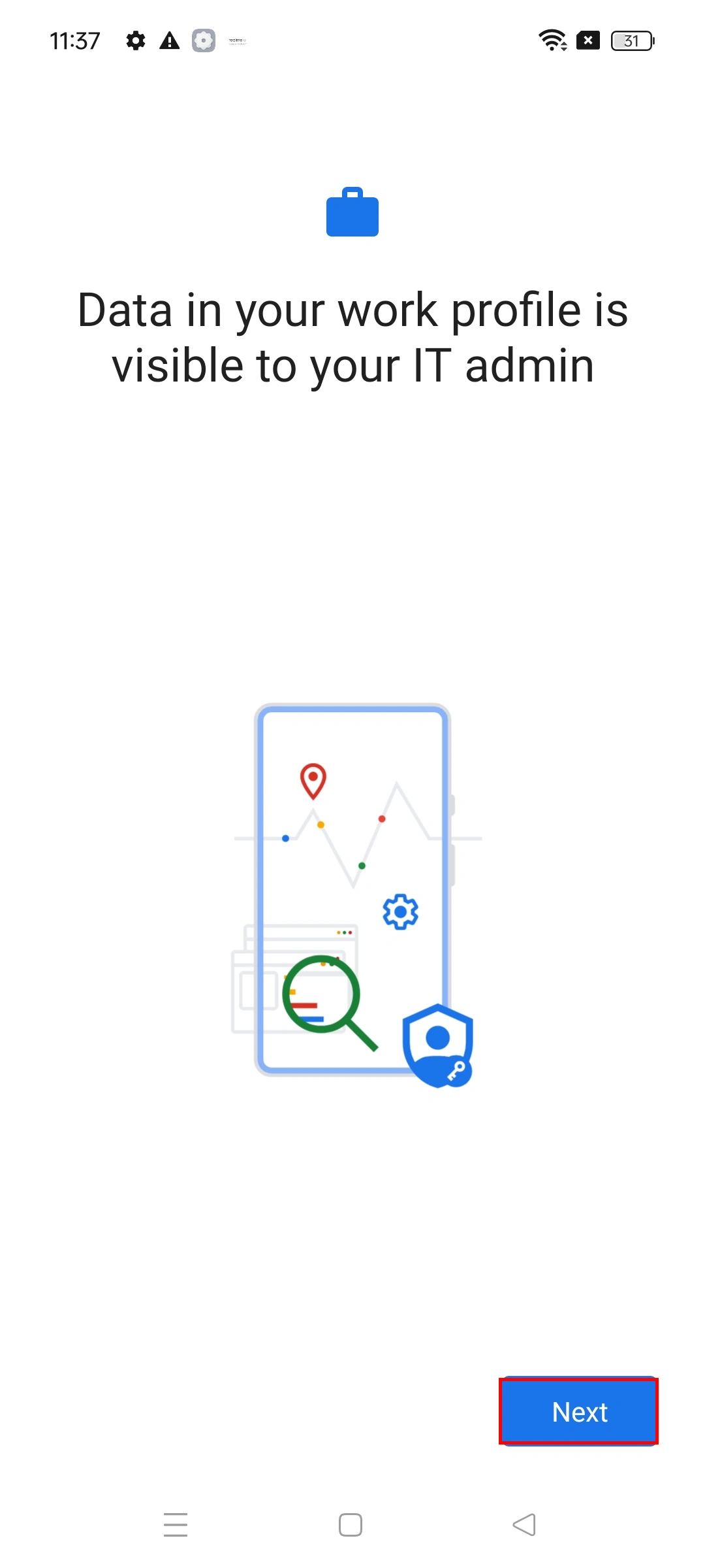 Enroll Android Devices into MDM- click accept 