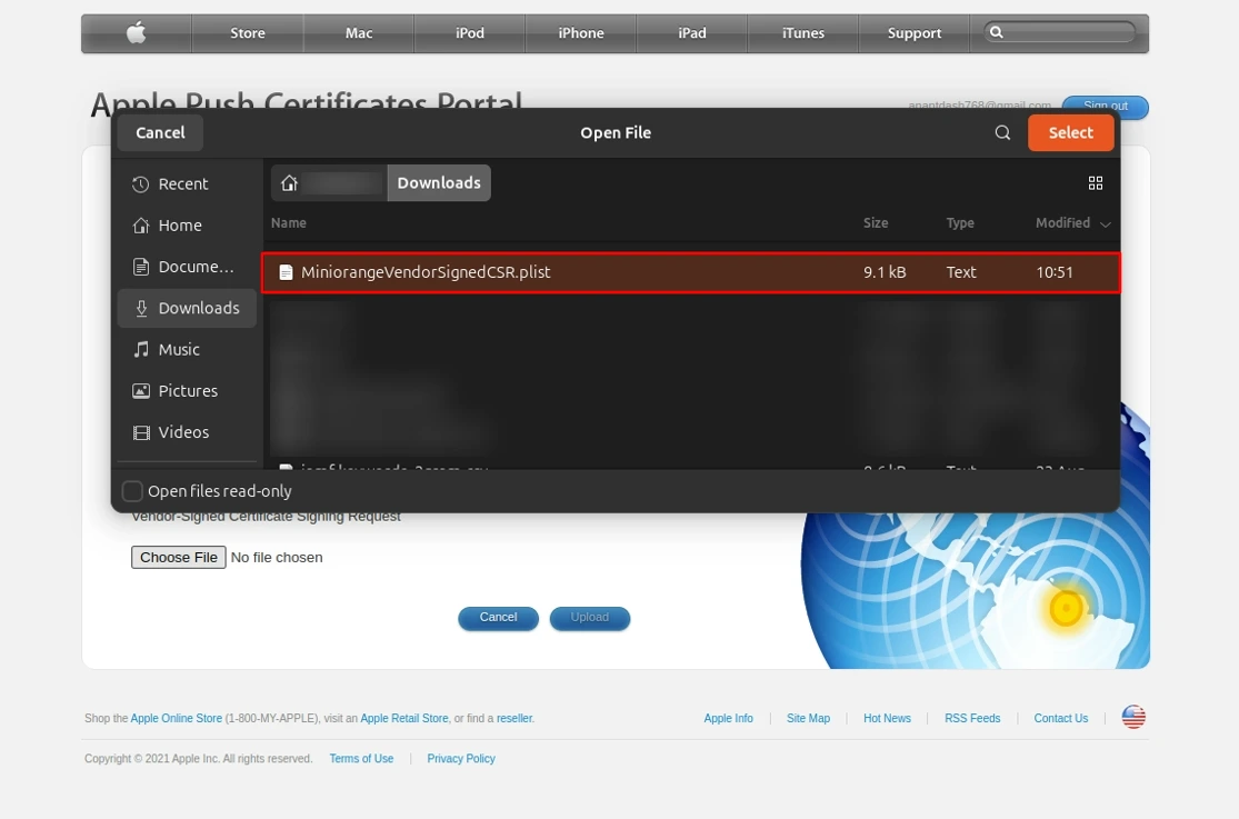 Android Enterprise Register dashboard