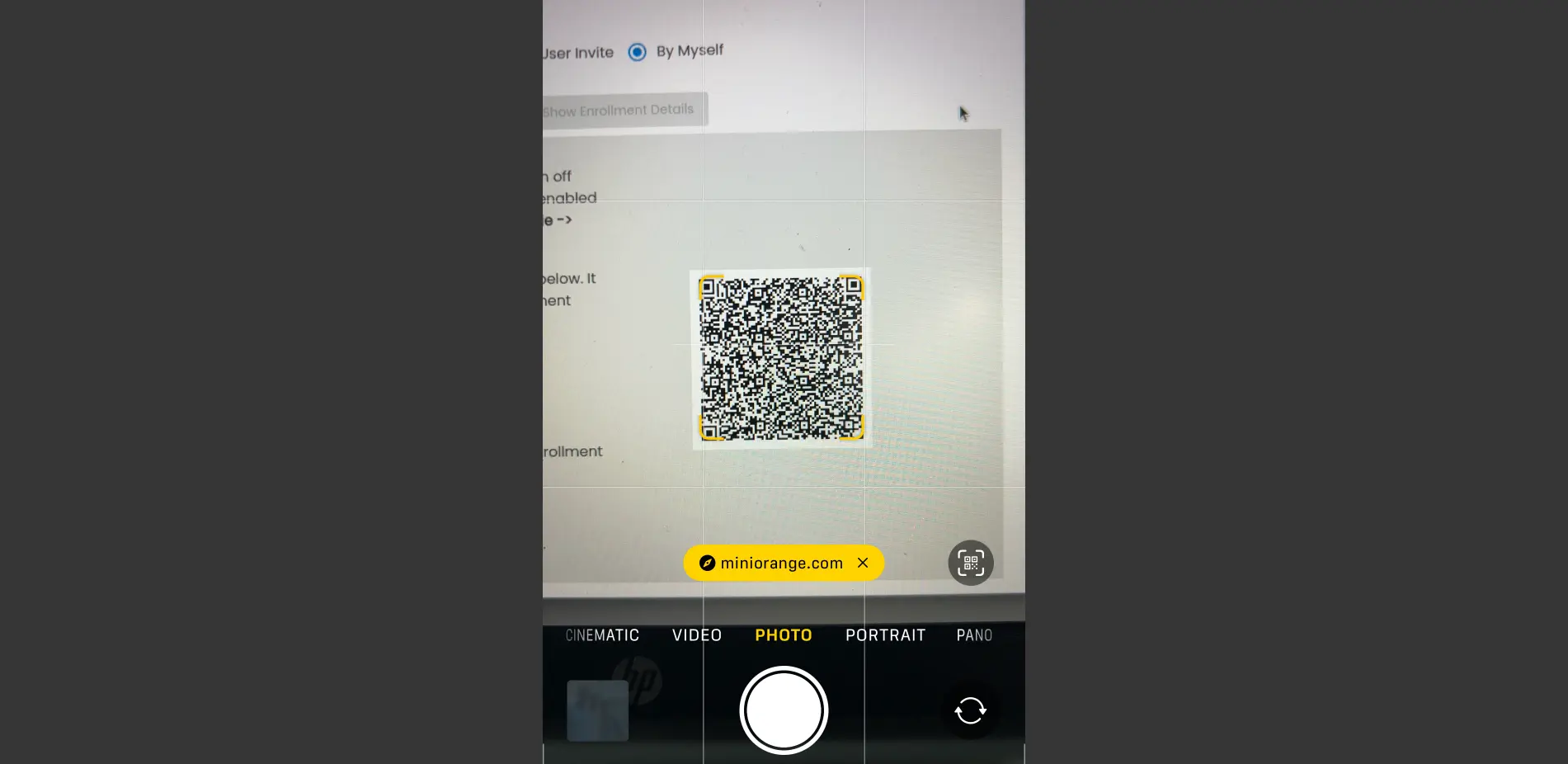 Scan QR Enroll iOS Device into MDM
