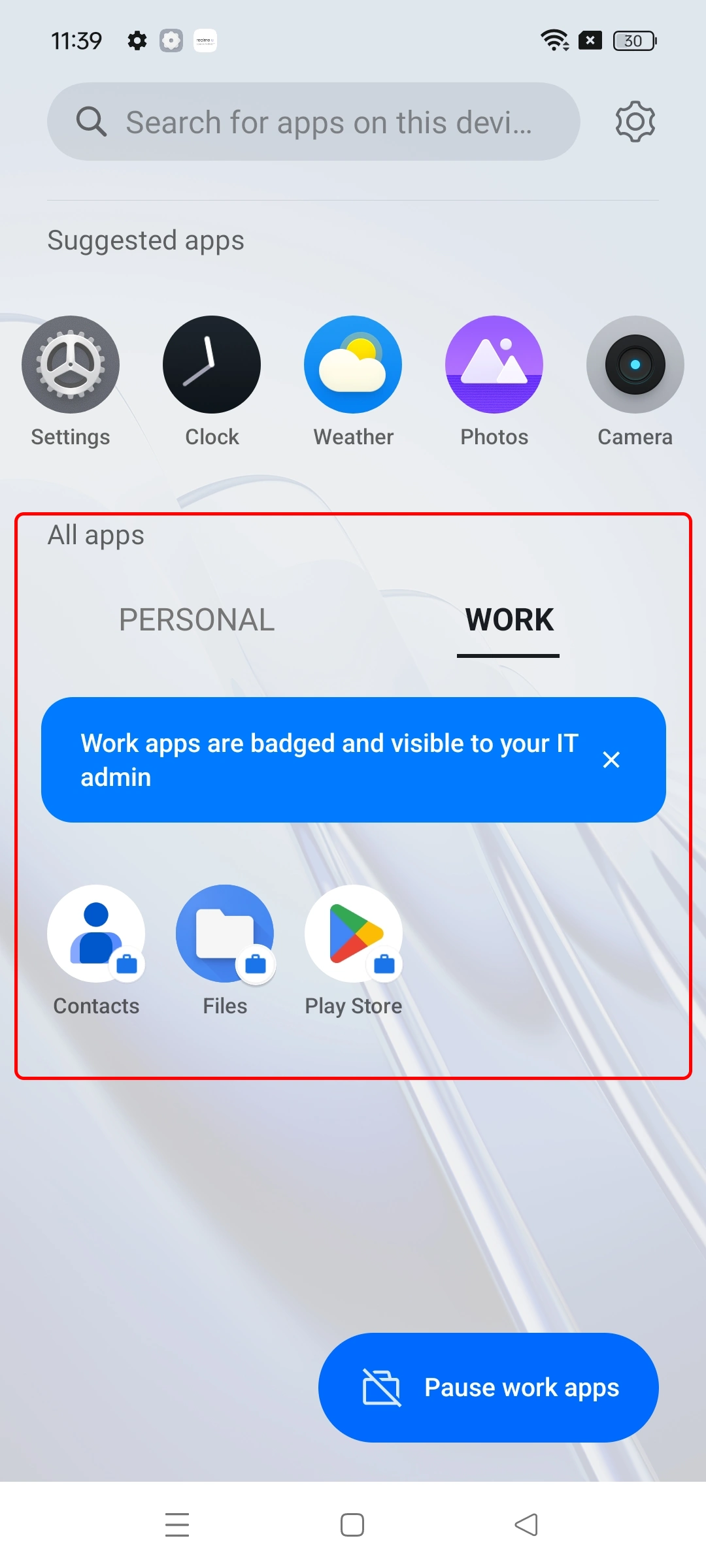 Enroll Android Devices into MDM- separate work containerS