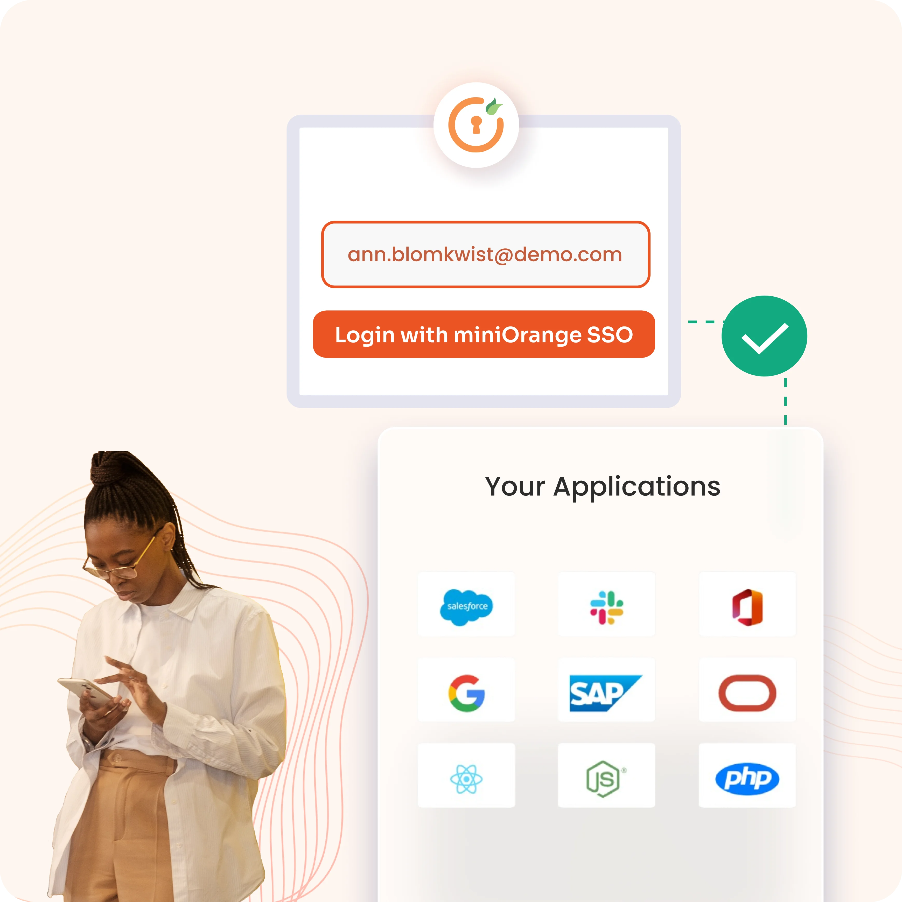 Five-step Universal Login authentication workflow
