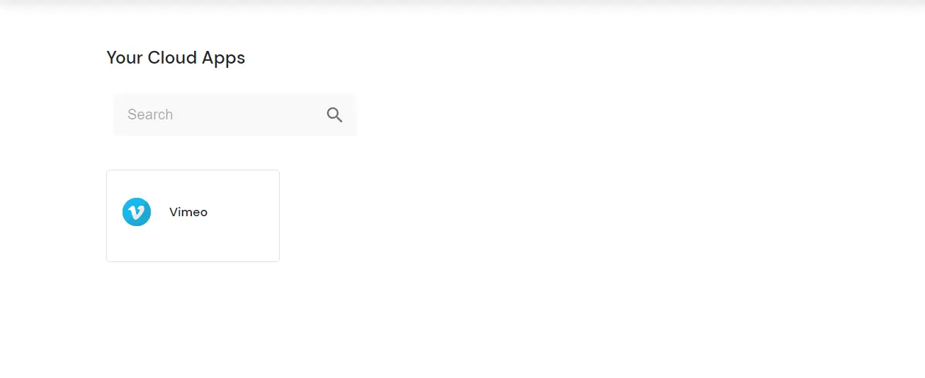 Vimeo Single Sign-On (SSO) manage apps