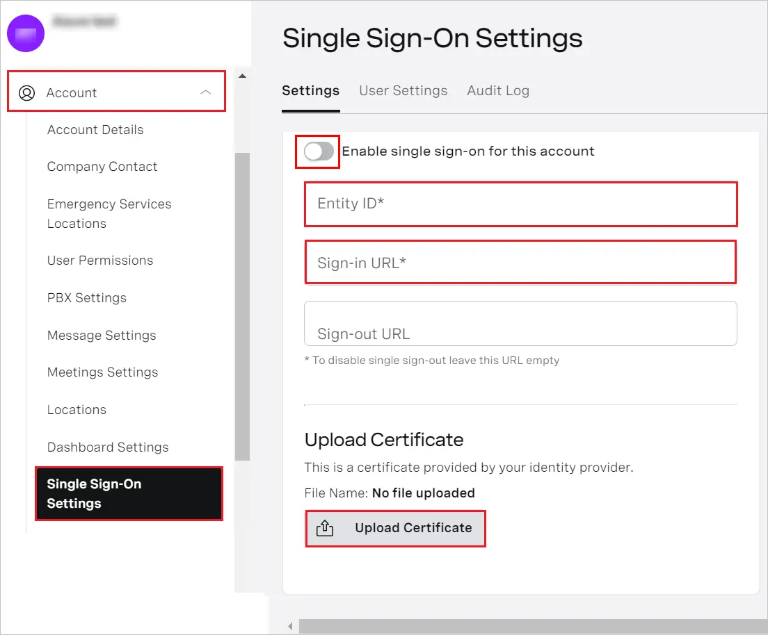 Vonage Single Sign-On (sso)