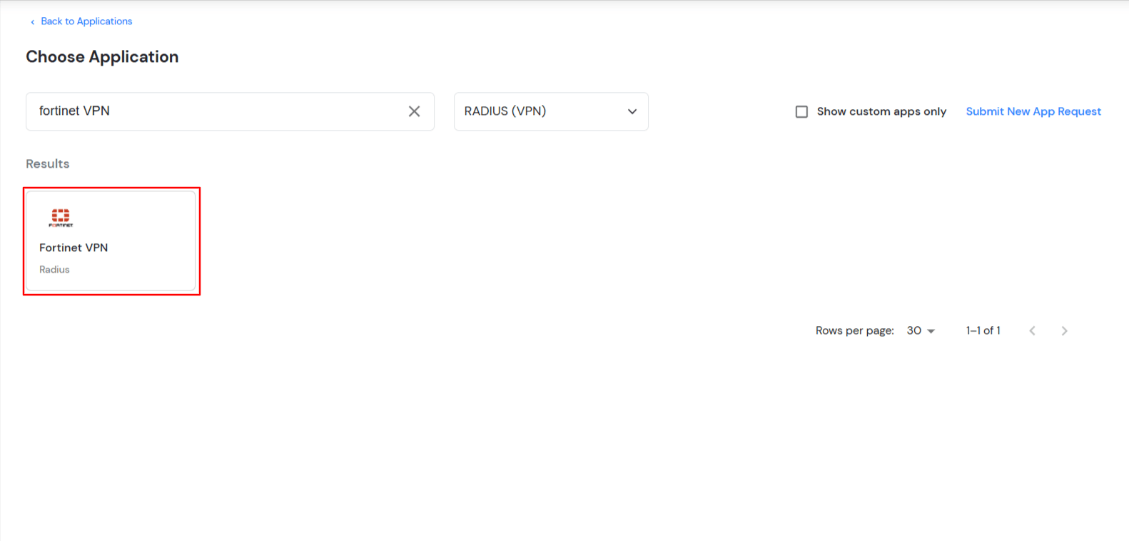 MFA for Fortinet : Click on Radius Client