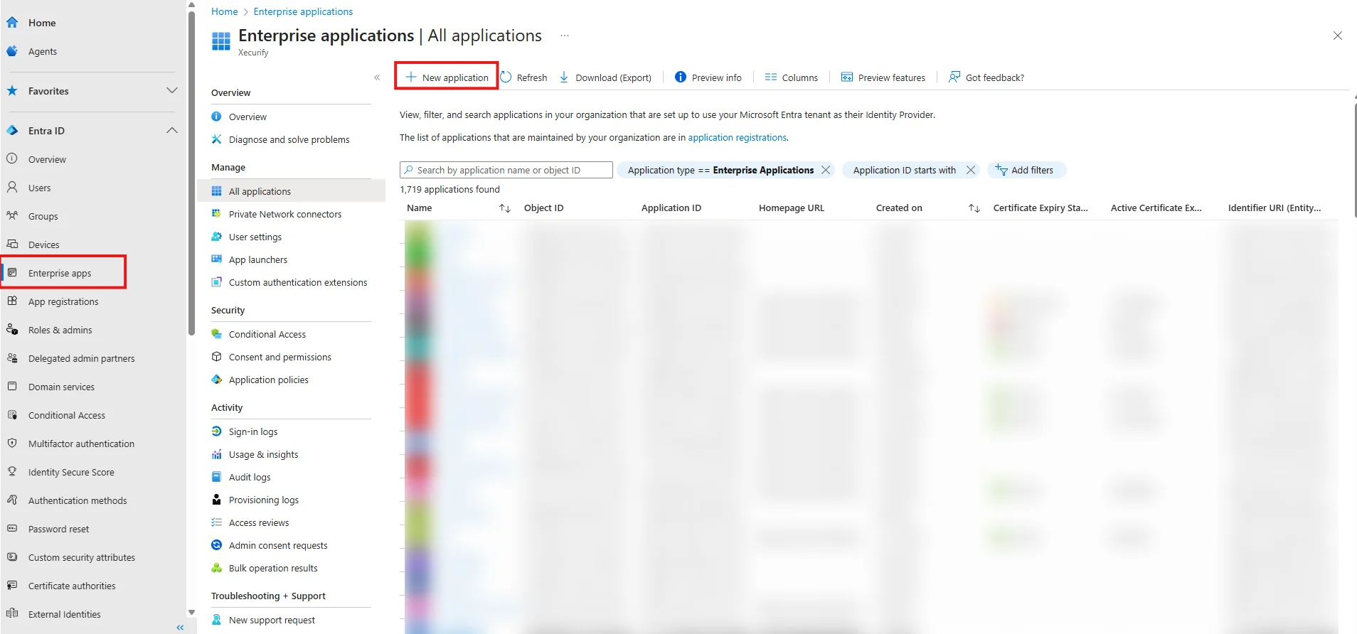 Microsoft Entra ID sso Enterprise Applications