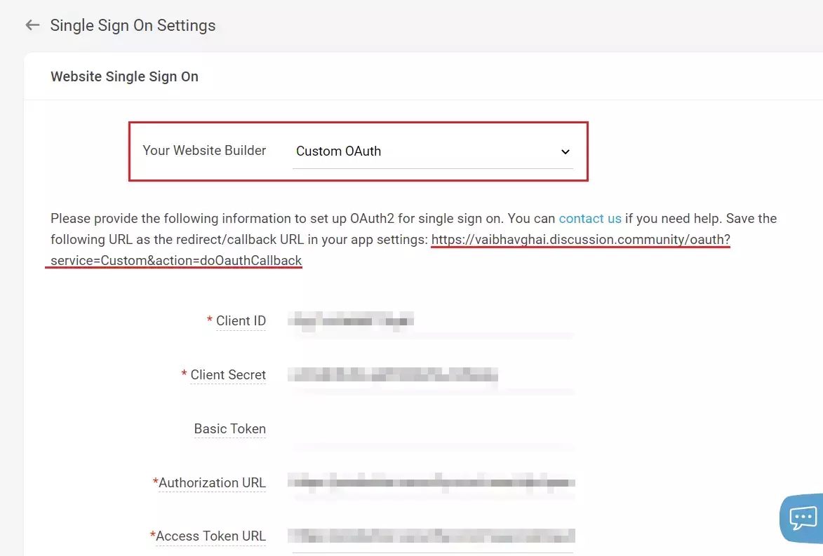 Single Sign-On (sso)for Website Toolbox edit application