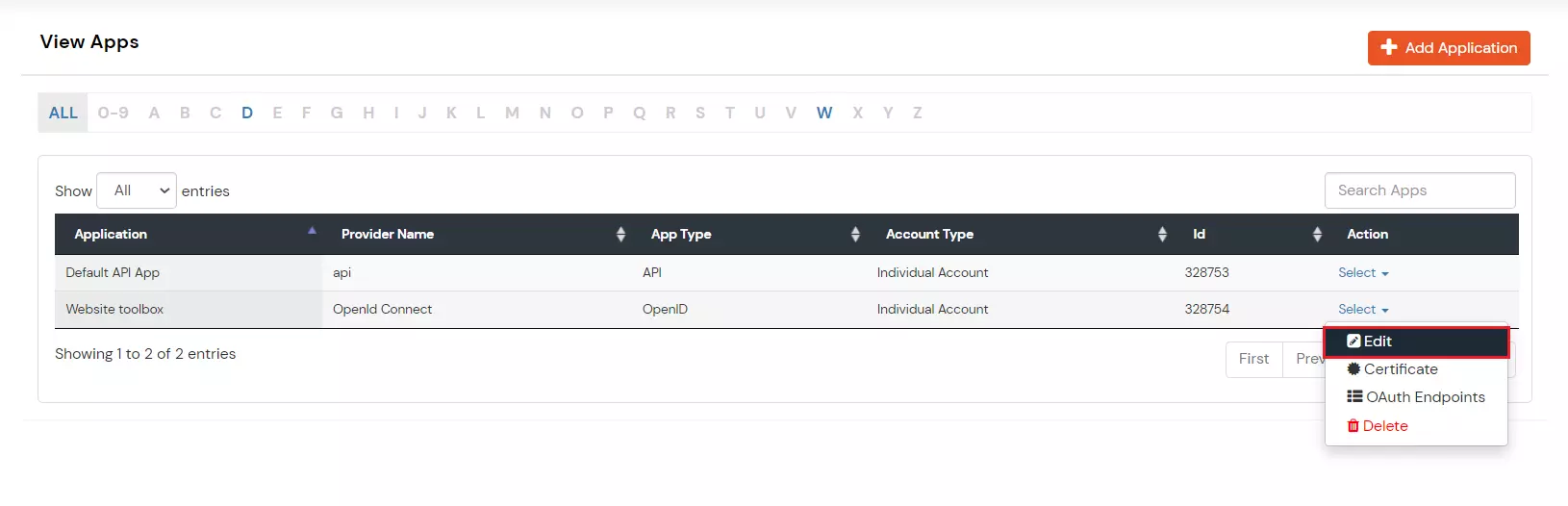 Single Sign-On (sso) for Website Toolbox edit application
