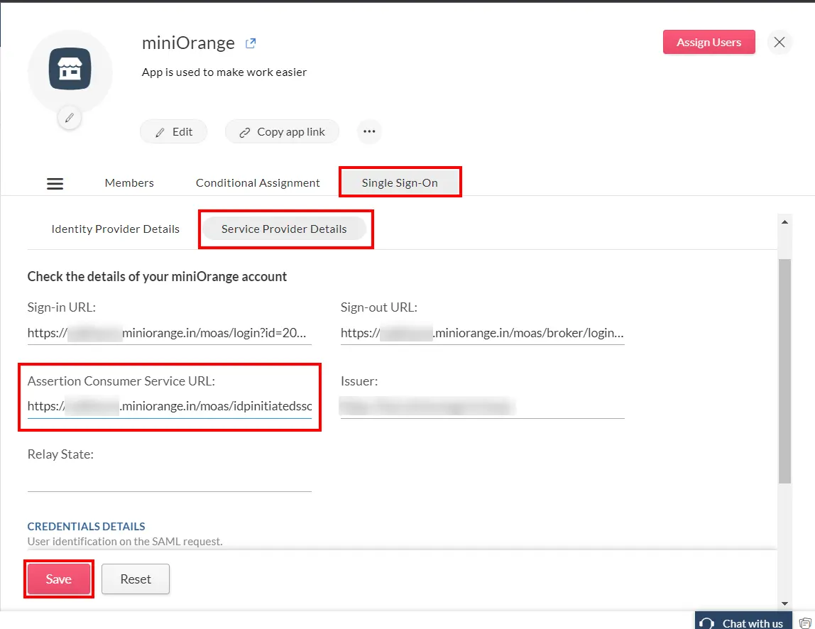 Zoho Single Sign-On (SSO) verify configuration